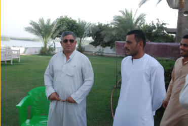 General Abdulla (L) and my host, Haithem (R)