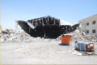 Warehouse destroyed