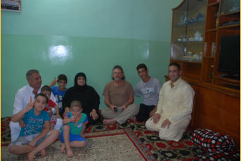 This is me with the family of Hechmet.  It is an honor to be in their home and eat with them.